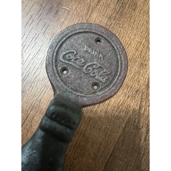 Antique Style Rustic Cast Iron Coca Cola Coke Soda Pop Door Barn Handle Pull - Picture 3 of 10